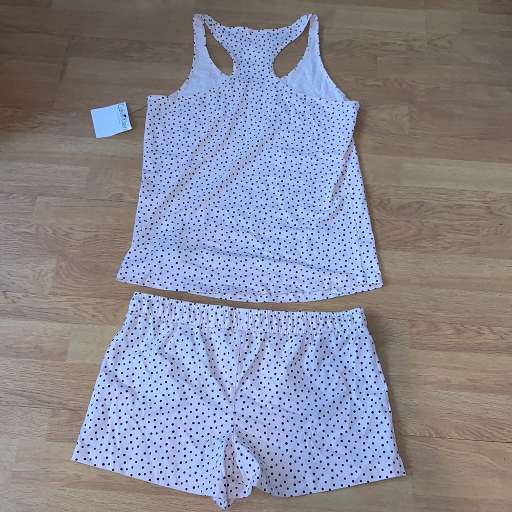 NWT Calvin Klein 2-Piece Pajama Set (Polka Dot Print), Medium, Light Pink - Picture 9 of 9